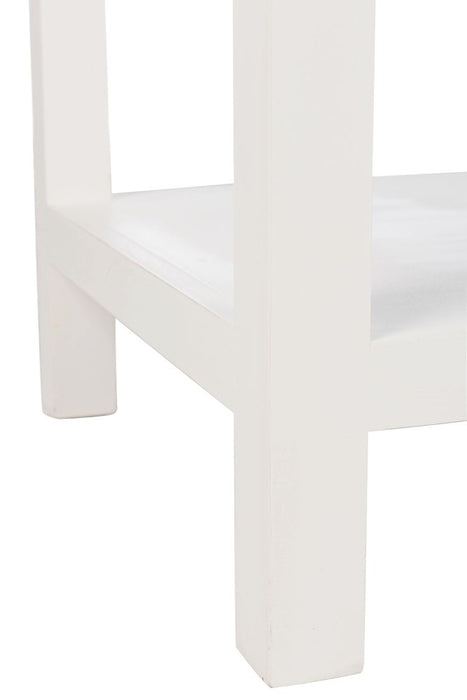 Duverger® Cottage - Sidetable - rechthoekig - wit - hout - 2 manden -