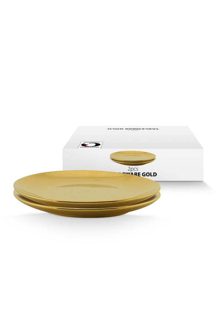 vtwonen Bord - Set van 2 - Goud - 20cm