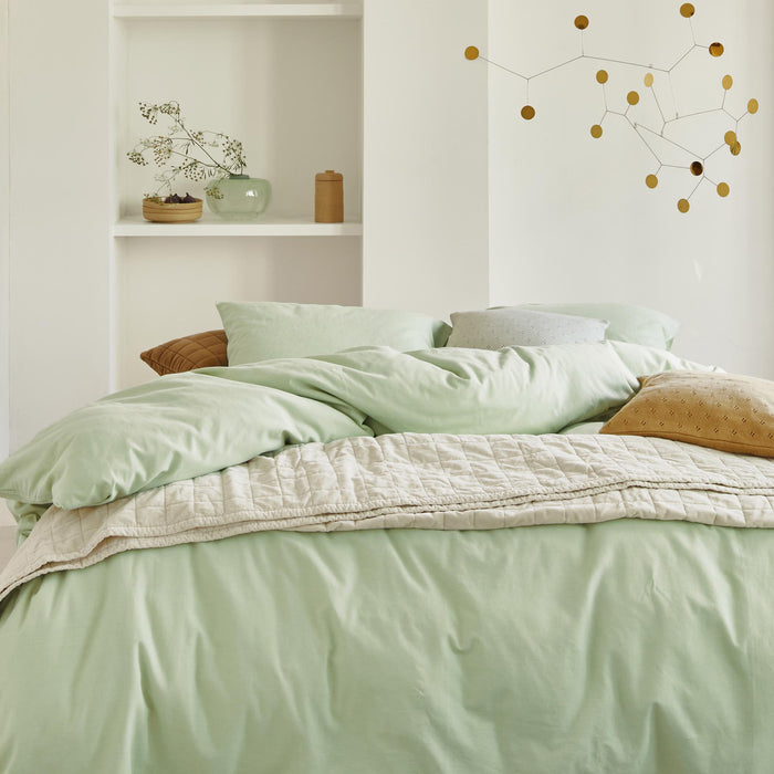 Essenza Guy Dekbedovertrek 240 x 220 cm - Pistache