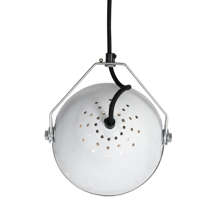 Het Lichtlab No.5 hanglamp koplamp wit geschuurd