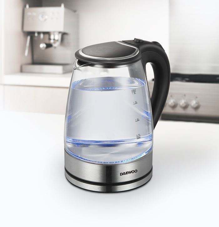 Daewoo DSWK30AT Glazen waterkoker - 1,7 L - 1500 W - LED-verlichting