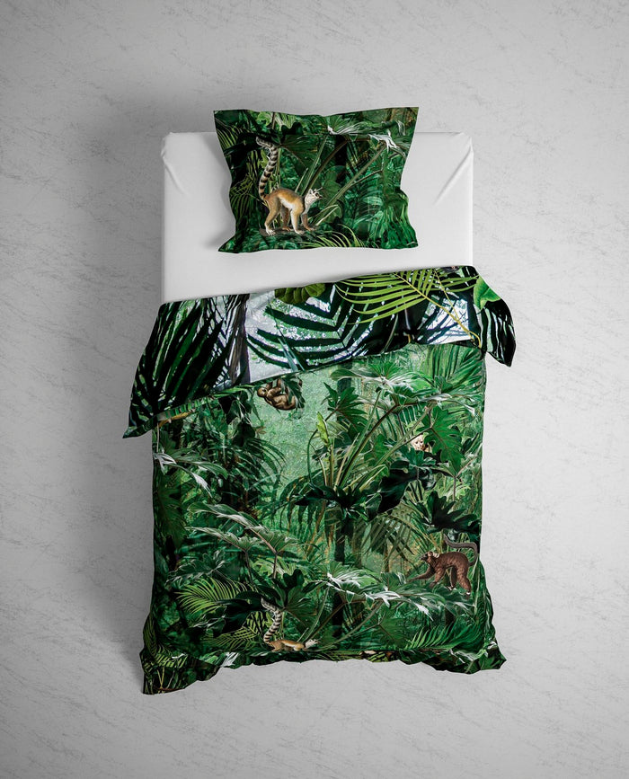 Heckett Lane Dekbedovertrek Katoen Satijn Frey - green