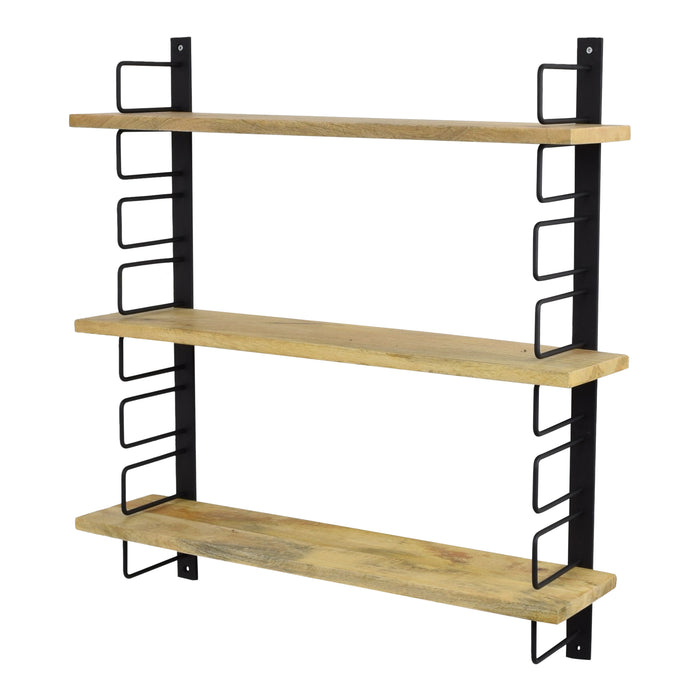 LOFT42 Wandrek - Mangohout – Metaal - 64x13x74