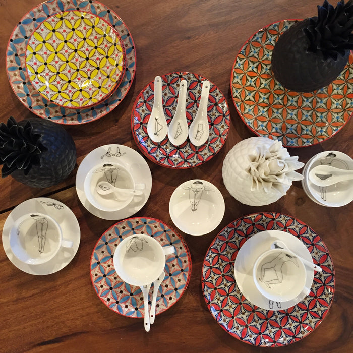 POLSPOTTEN Hippy Ontbijtborden - Set van 4