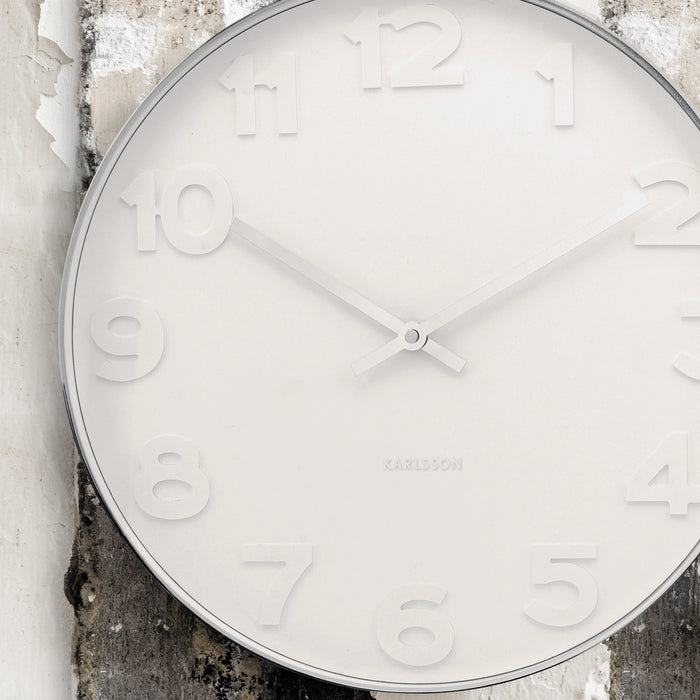 Karlsson Mr. White Numbers Wandklok Ø 51 cm