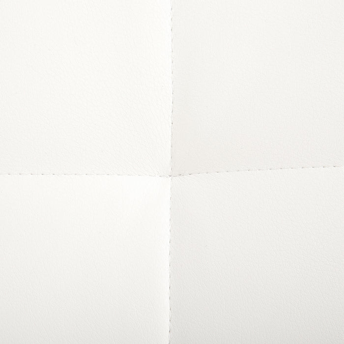 Beliani - ABERDEEN - Chaise longue - Wit - Symmetrisch - Kunstleer