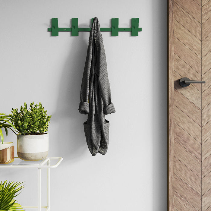 Gorillz Incision - Wandkapstok - 10 kapstokhaken - Groen