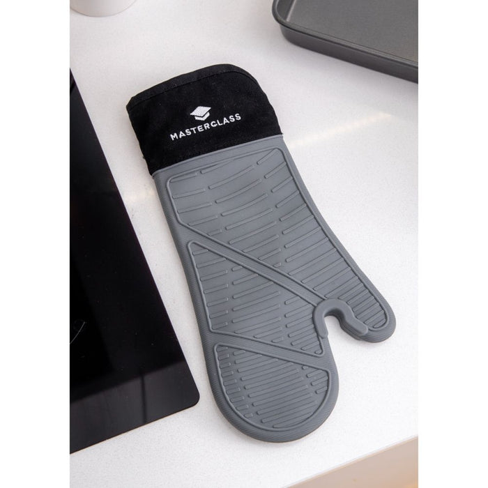 MasterClass - Ovenhandschoen, Siliconen, Zonder Naad, Grijs - MasterCl