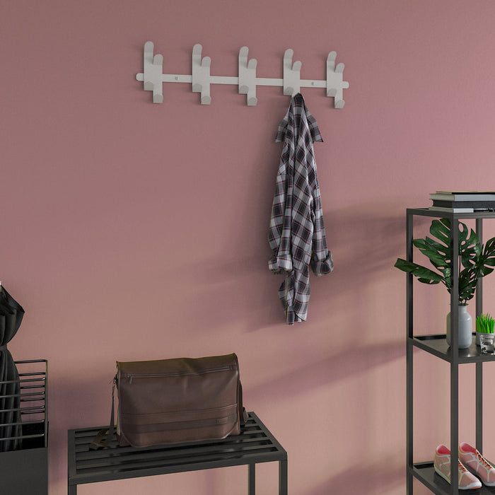 Gorillz Wandkapstok Origami - Wandkapstok - 20 haken - Wit