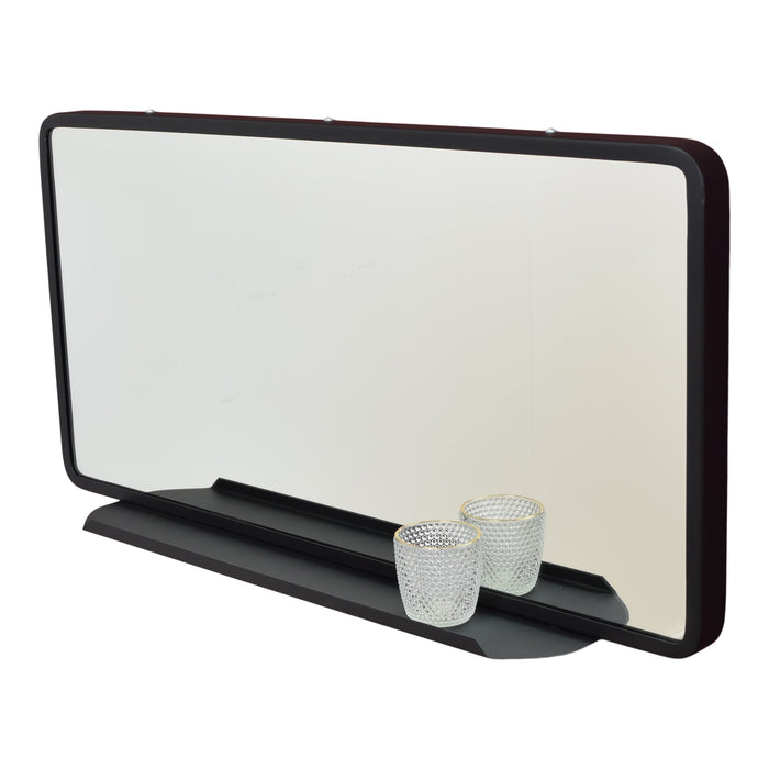 LOFT42 Industry Spiegel Rechthoek met planchet - Metaal - Mat Zwart