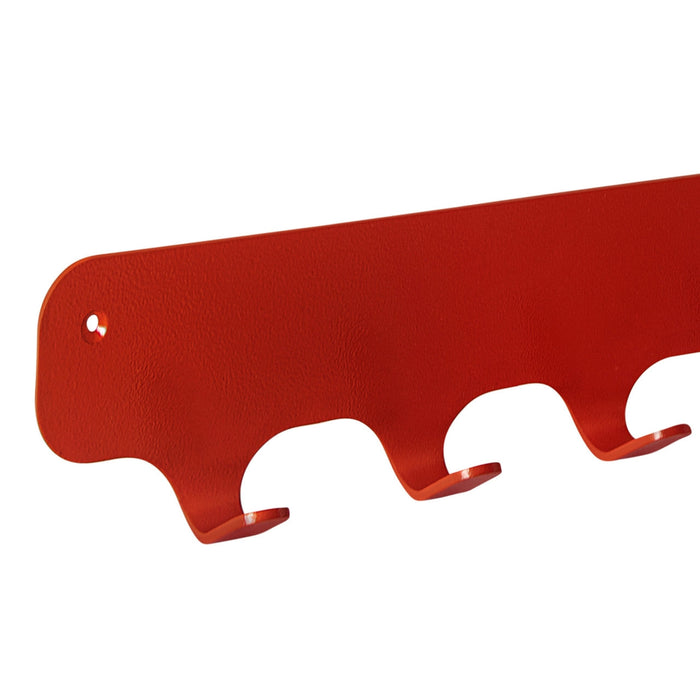 Gorillz Rounded Seven - Wandkapstok - 67 x 6 x 7,8 mm - Rood