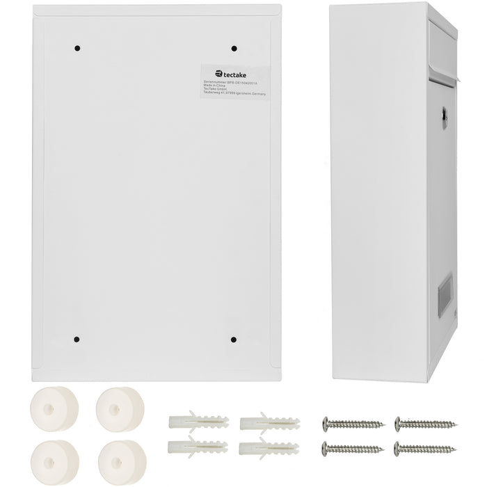 tectake Brievenbus Edwin uitbreidbaar met zijvak