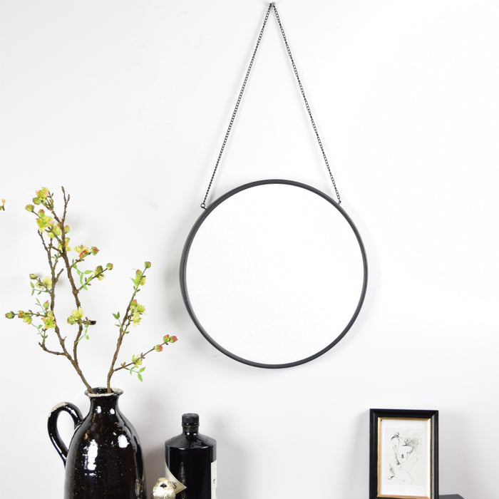 LOFT42 Industry Spiegel Rond S - Metaal - Zwart - Ø35