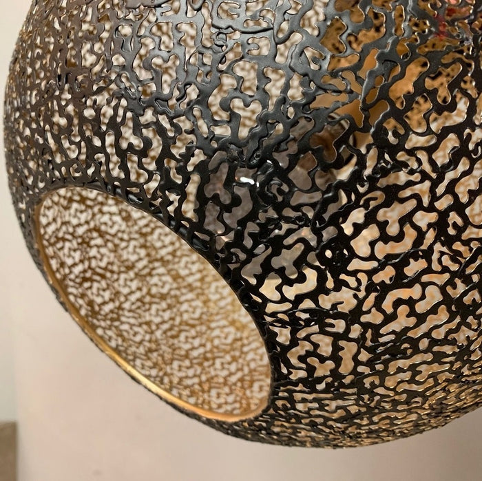 Freelight Hanglamp Moon Zwart Mat Goud Ø 30cm