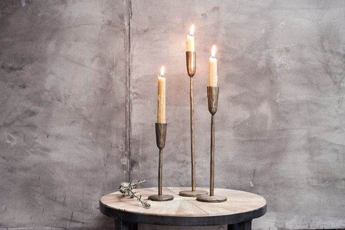 Nkuku Mbata Kandelaar Goud - S