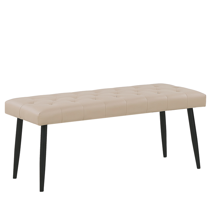 Beliani - ESSONNE - Slaapkamerset - Beige - 180 x 200 cm - Kunstleer