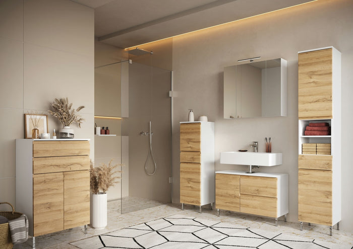 Germania Torrance Badkamerkast Small Wit | Eiken