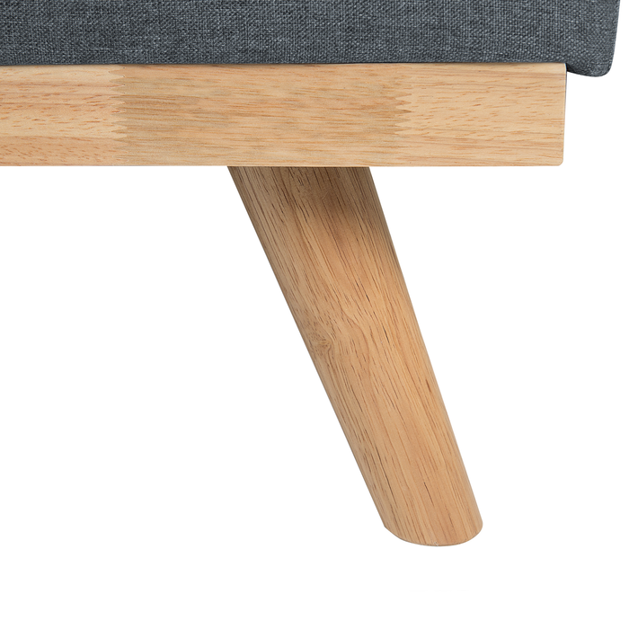 Beliani - FROYA - Slaapbank 3-zits - Donkergrijs - Polyester