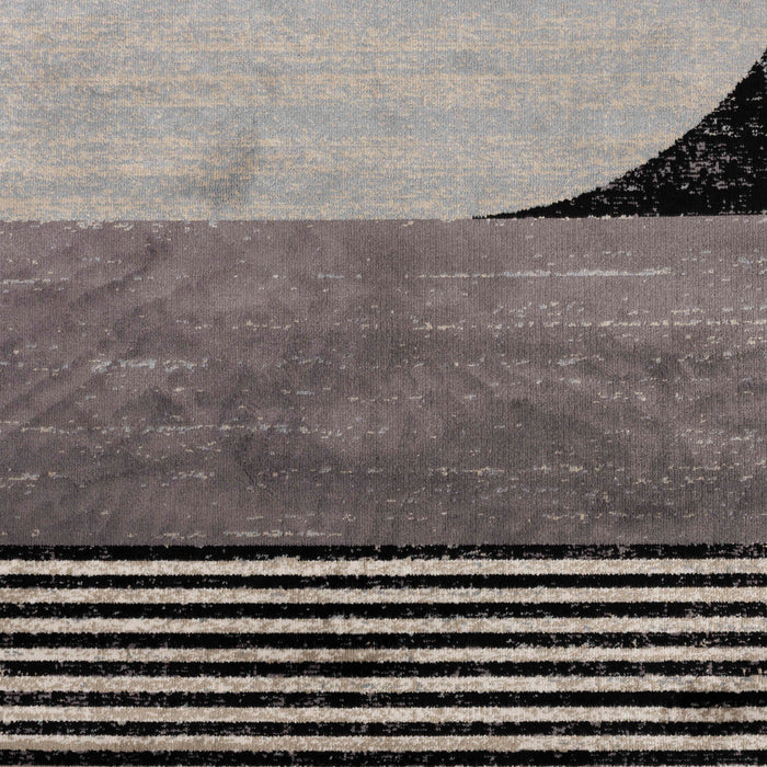 by fonQ Arc Vloerkleed - Zwart