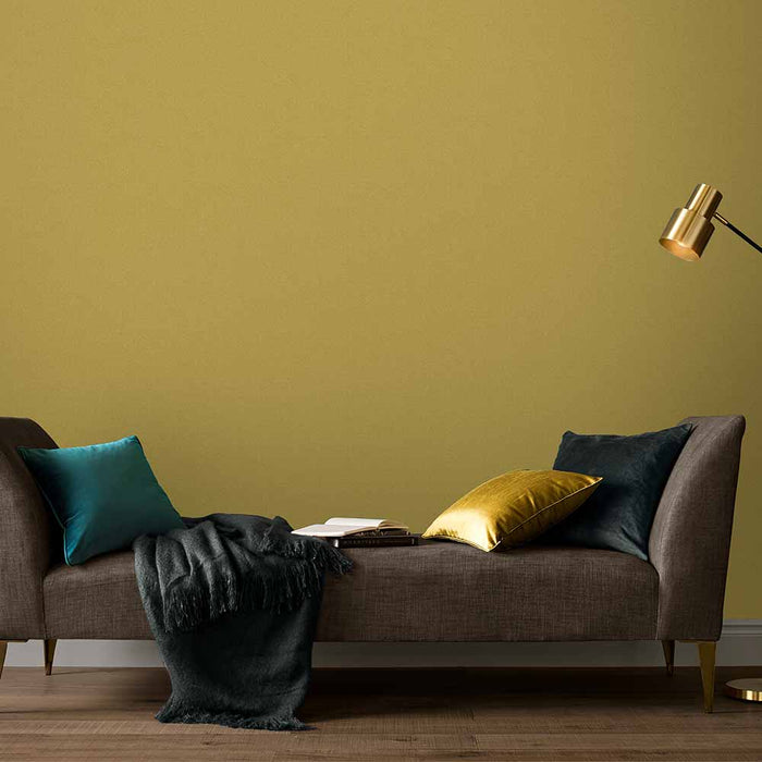 Graham & Brown | Vliesbehang - Serene Saffron Plain