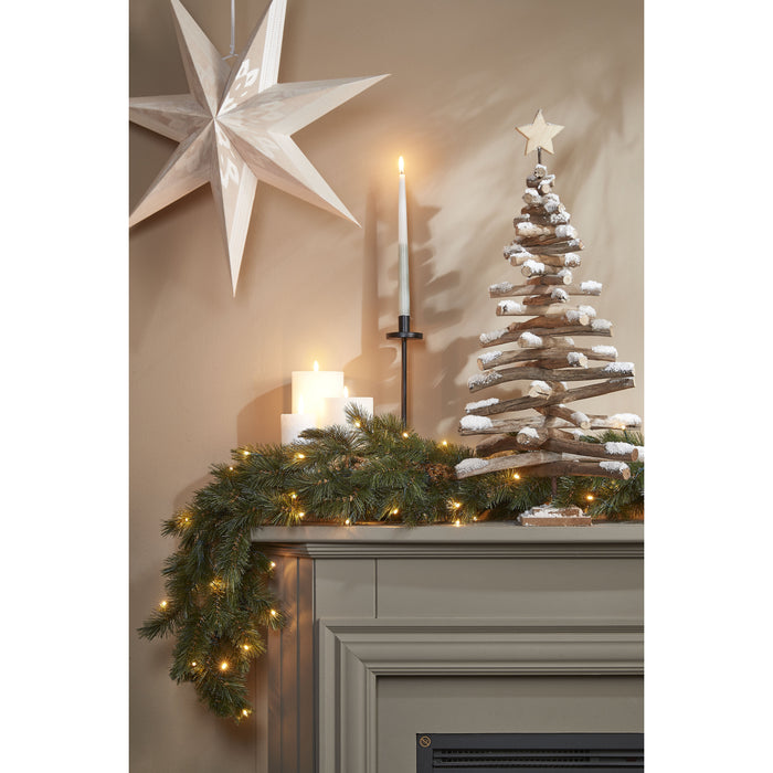 Triumph Tree Forest Frosted Guirlande met LED - L270 cm - Groen