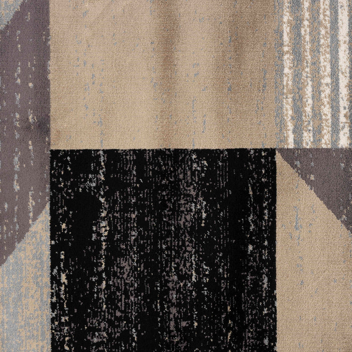 by fonQ Arc Vloerkleed - Zwart