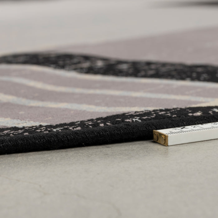 by fonQ Arc Vloerkleed - Zwart