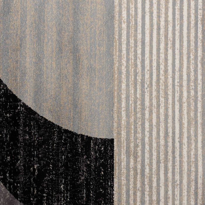 by fonQ Arc Vloerkleed - Zwart