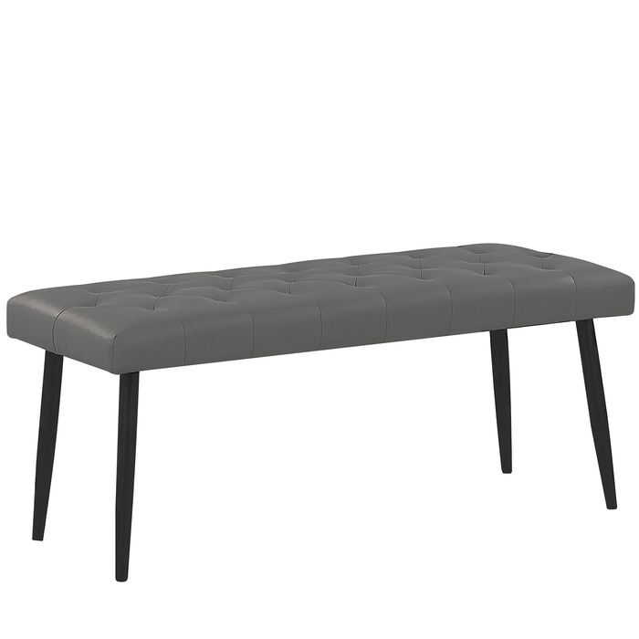 Beliani - ESSONNE - Slaapkamerset - Grijs - 160 x 200 cm - Kunstleer