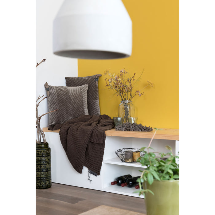 Knit Factory Beau Sierkussen - Beige - 60x40 cm