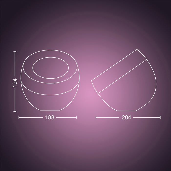 Philips Hue Iris Tafellamp - Zilver