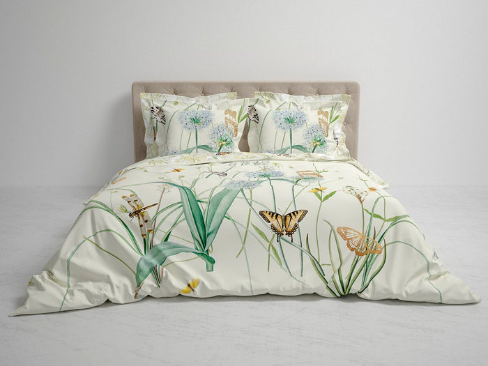 Heckett Lane Dekbedovertrek Katoen Satijn Lubin - off white