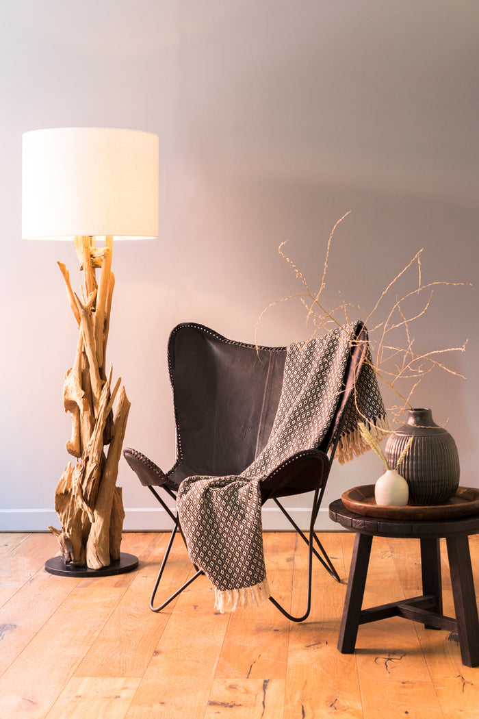 Light & Living Vloerlamp Vidin - Hout - Ø35cm