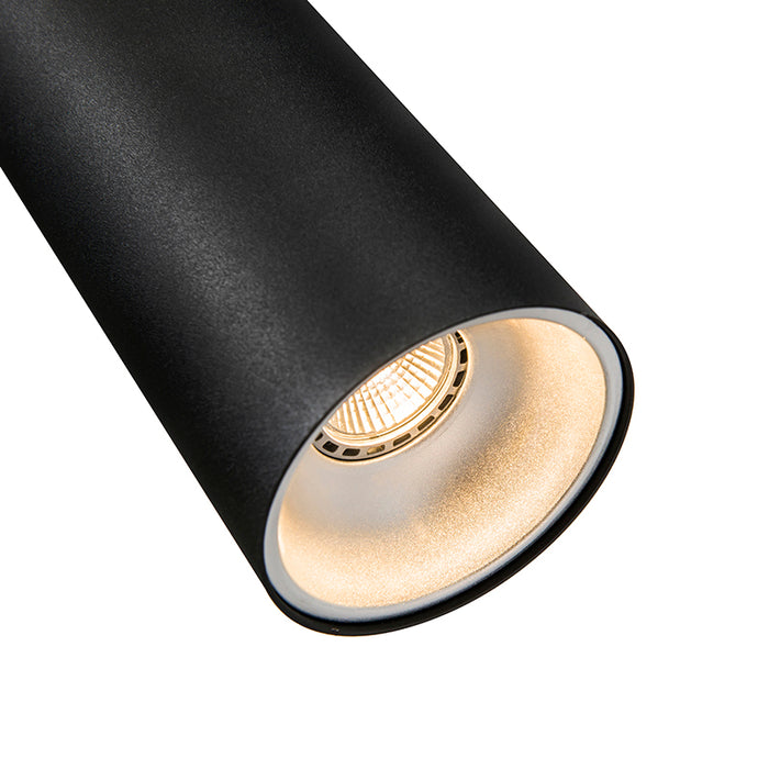 QAZQA Smart hanglamp zwart incl. WiFi GU10 - Tubo