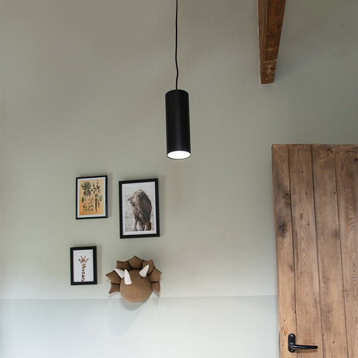 QAZQA Smart hanglamp zwart incl. WiFi GU10 - Tubo