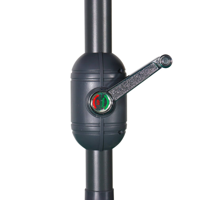 sweeek - Rechthoekige parasol 2x3m met centrale mast