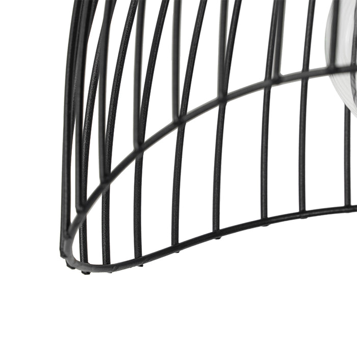 QAZQA Design plafondlamp zwart draad 20cm - Pua