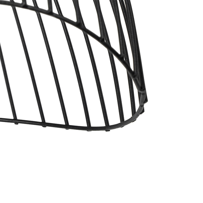 QAZQA Design plafondlamp zwart draad 20cm - Pua