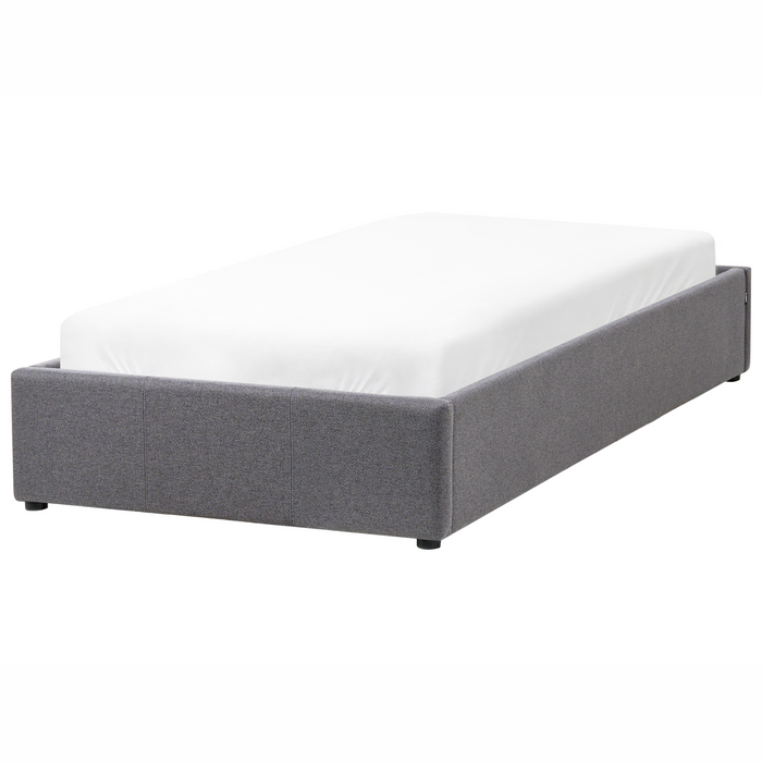 Beliani - DINAN - Kinderbed - Donkergrijs - 90 x 200 cm - Polyester