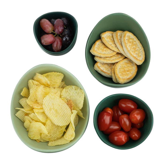 Krumble Kommenset - set van 4 - Keramiek - Groen