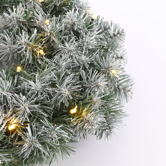 Black Box Trees Norton Kerstkrans - LED - Ø60 cm - Frosted Green