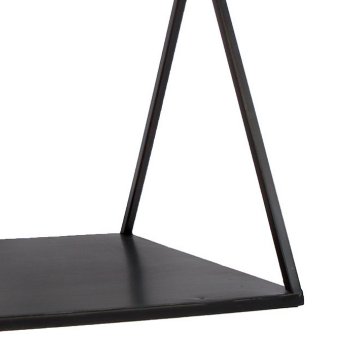 Dulaire Etagere|Dienblad Zwart metaal Goud 31.5 cm