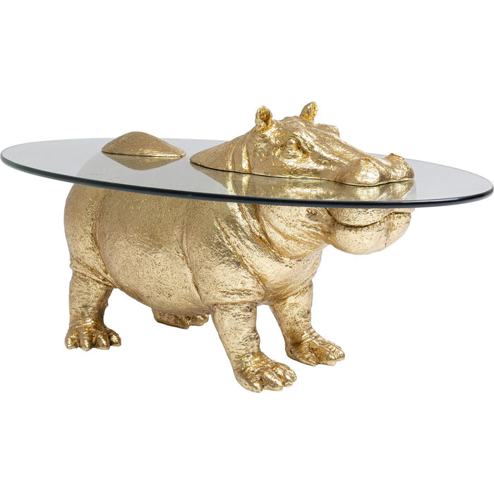 Salontafel Nijlpaard goud Kare Design