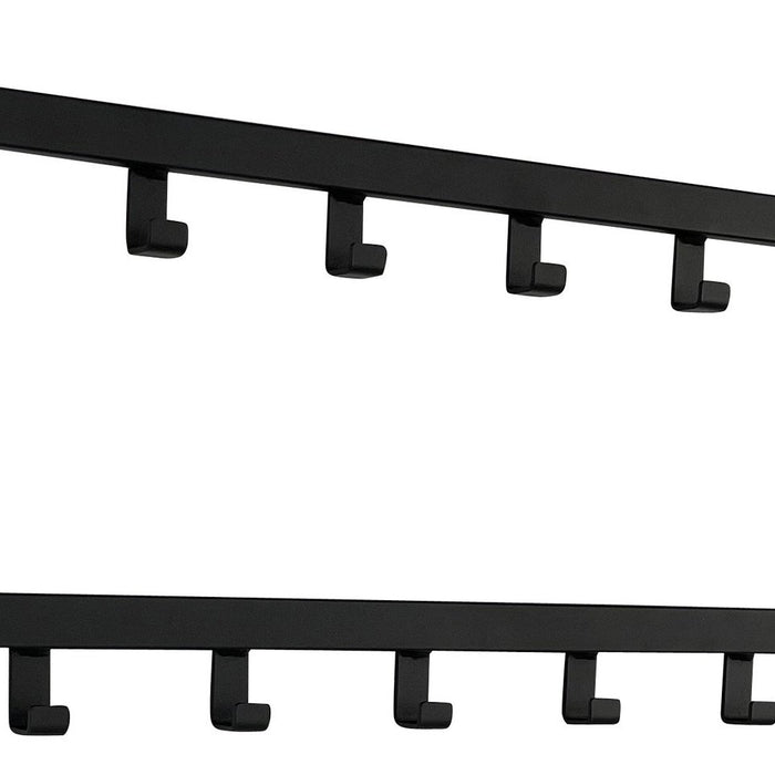 LT-Luce Kapstok Joy Mat zwart 15 haken 90 x 29cm