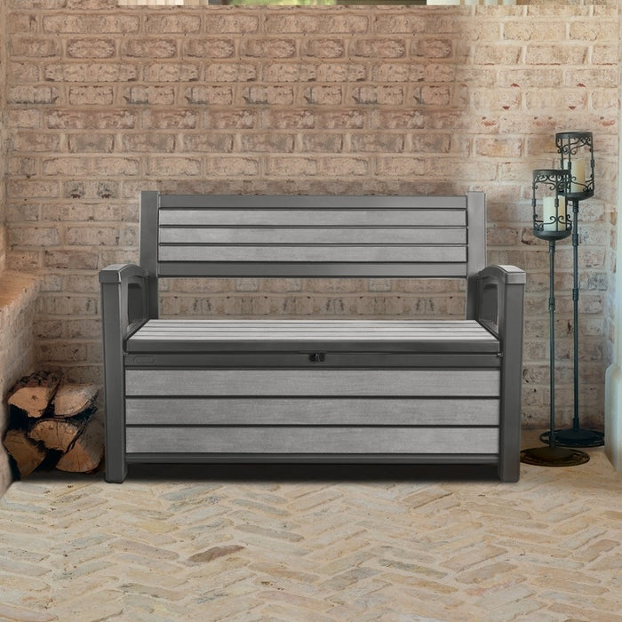 Keter Brushed Bench Box - 227 L - 2-zits