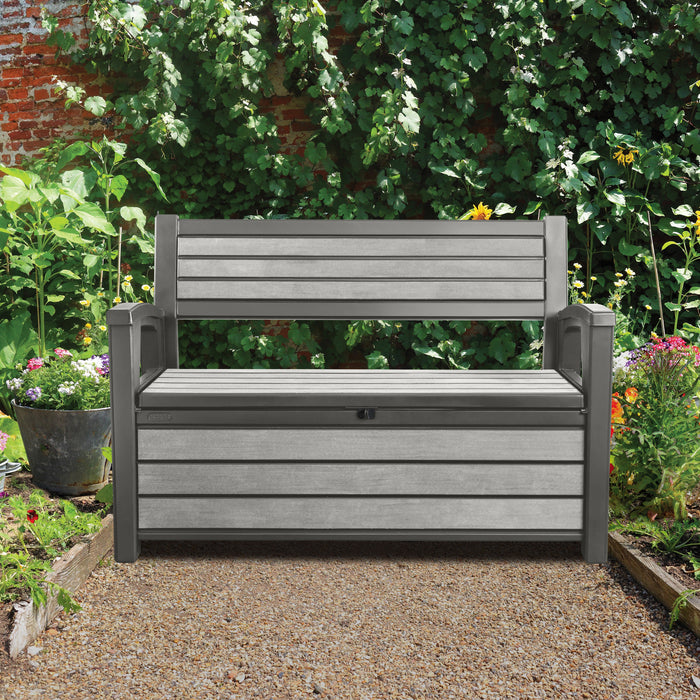 Keter Brushed Bench Box - 227 L - 2-zits