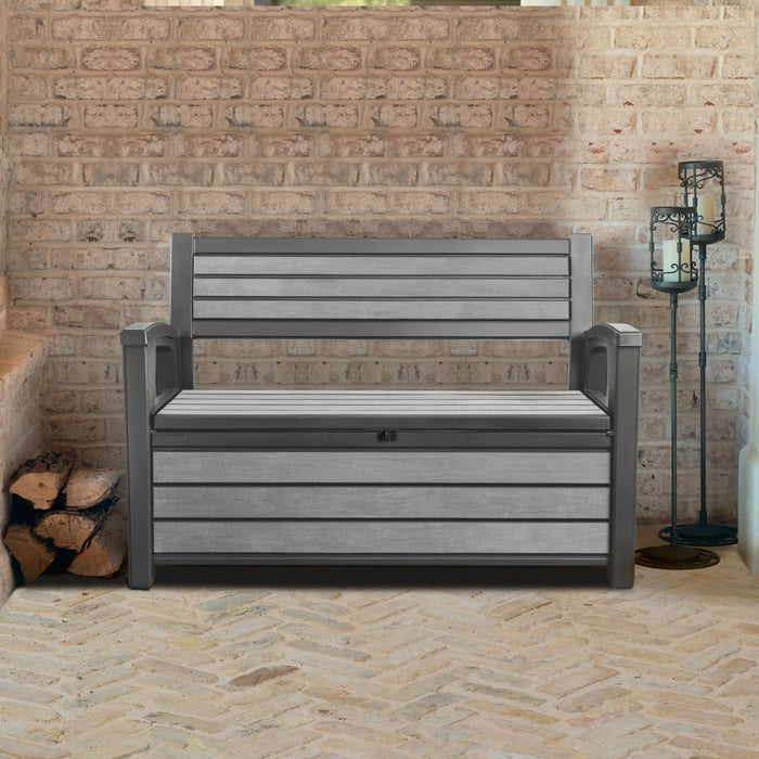 Keter Brushed Bench Box - 227 L - 2-zits