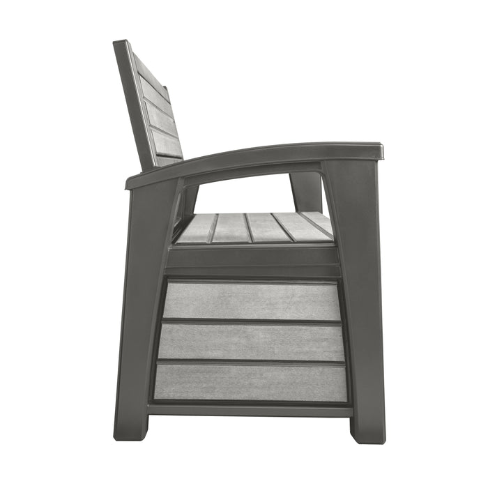 Keter Brushed Bench Box - 227 L - 2-zits