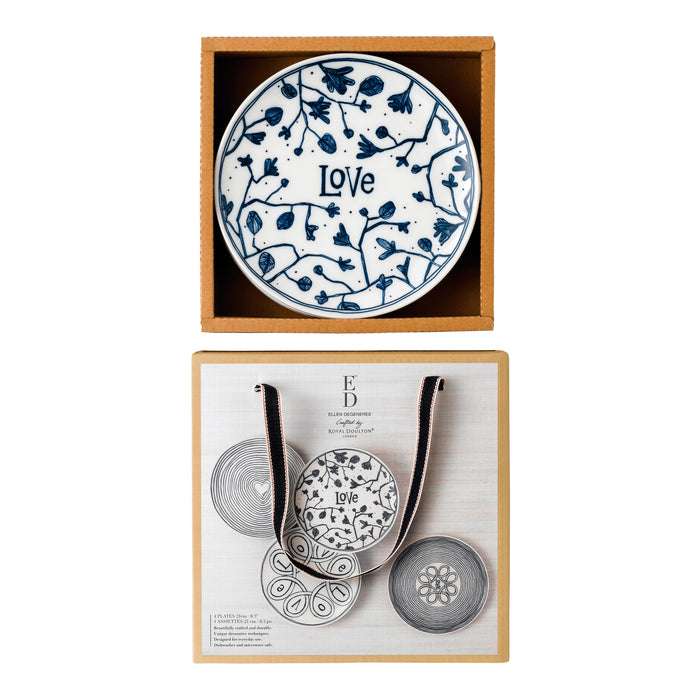 Royal Doulton Ellen Degeneres Love Borden Ø 21 cm - 4 st.