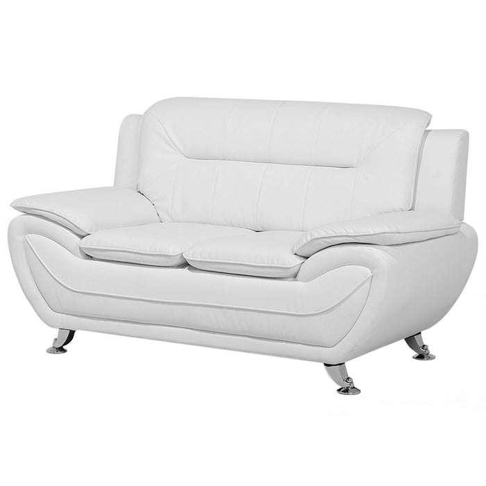 Beliani - LEIRA - Tweezitsbank - Wit - Kunstleer